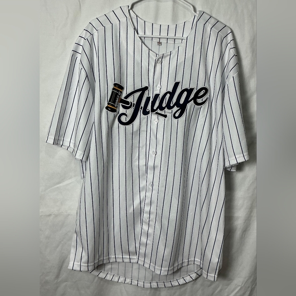 Other - Hammer Of Judge Men's White and Black Striped Shirt